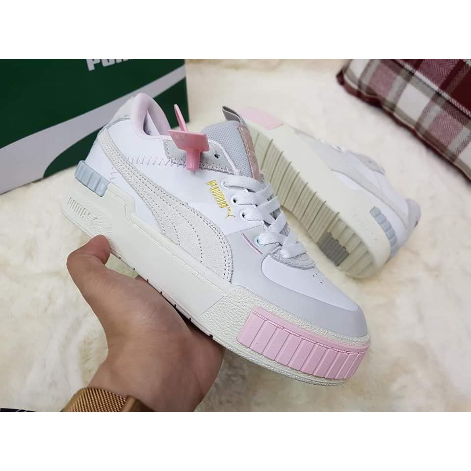 puma cali white marshmallow pink