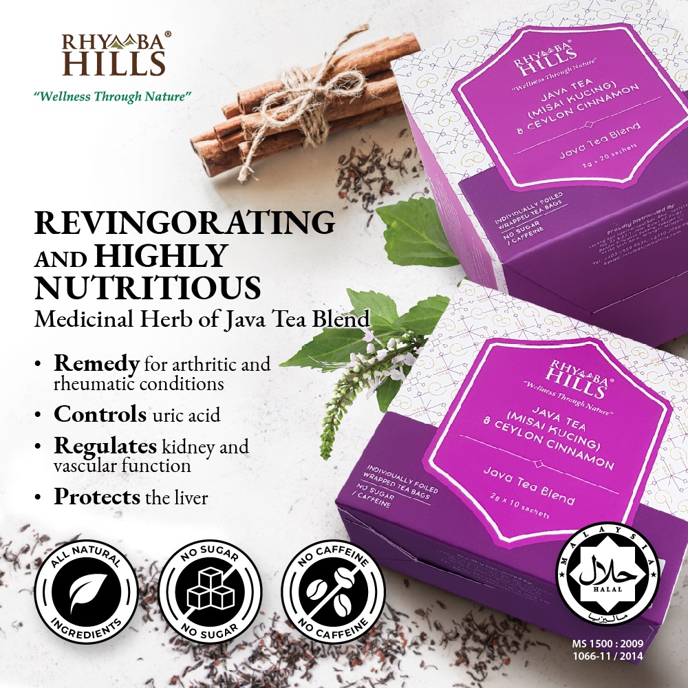 10x Rhymba Hills Java Tea Blend Misai Kucing & Ceylon Cinnamon Shopee