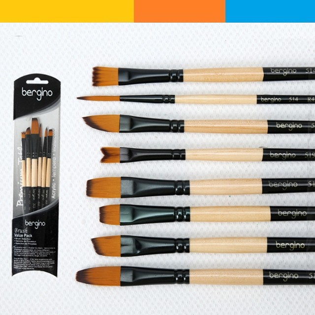 6pc Paintbrush set paint brush watercolor brush water color TPTS