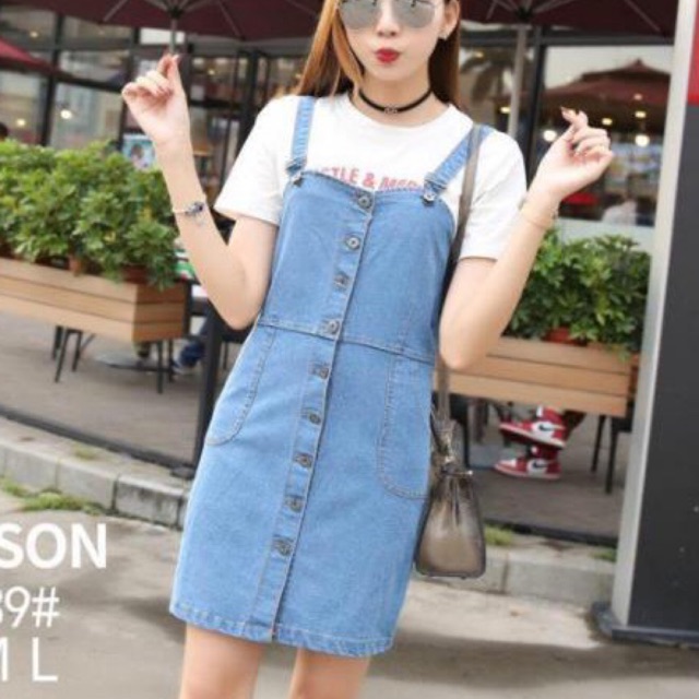 DENIM MAONG JUMPER SKIRTS | Shopee Philippines