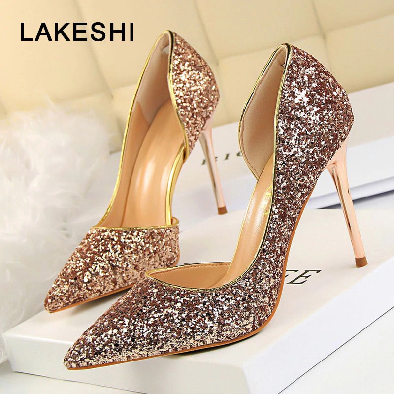 blinged out high heels