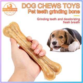 Dog Chew Bones Dog Toy Griding Molar Teething Bone Chewing Cowhide Bones