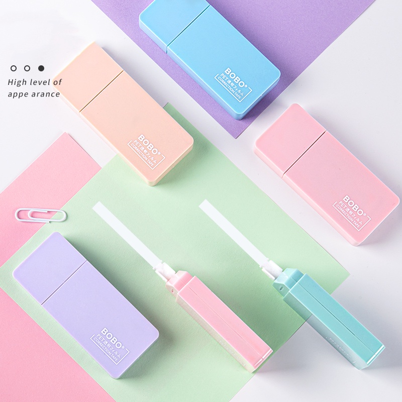 PenLab 6pcs BOBO PET Correction Tapes Set Morandi Color Design 5mm*6m