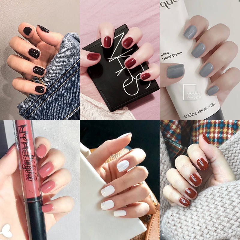 Plain Color Nail Designs