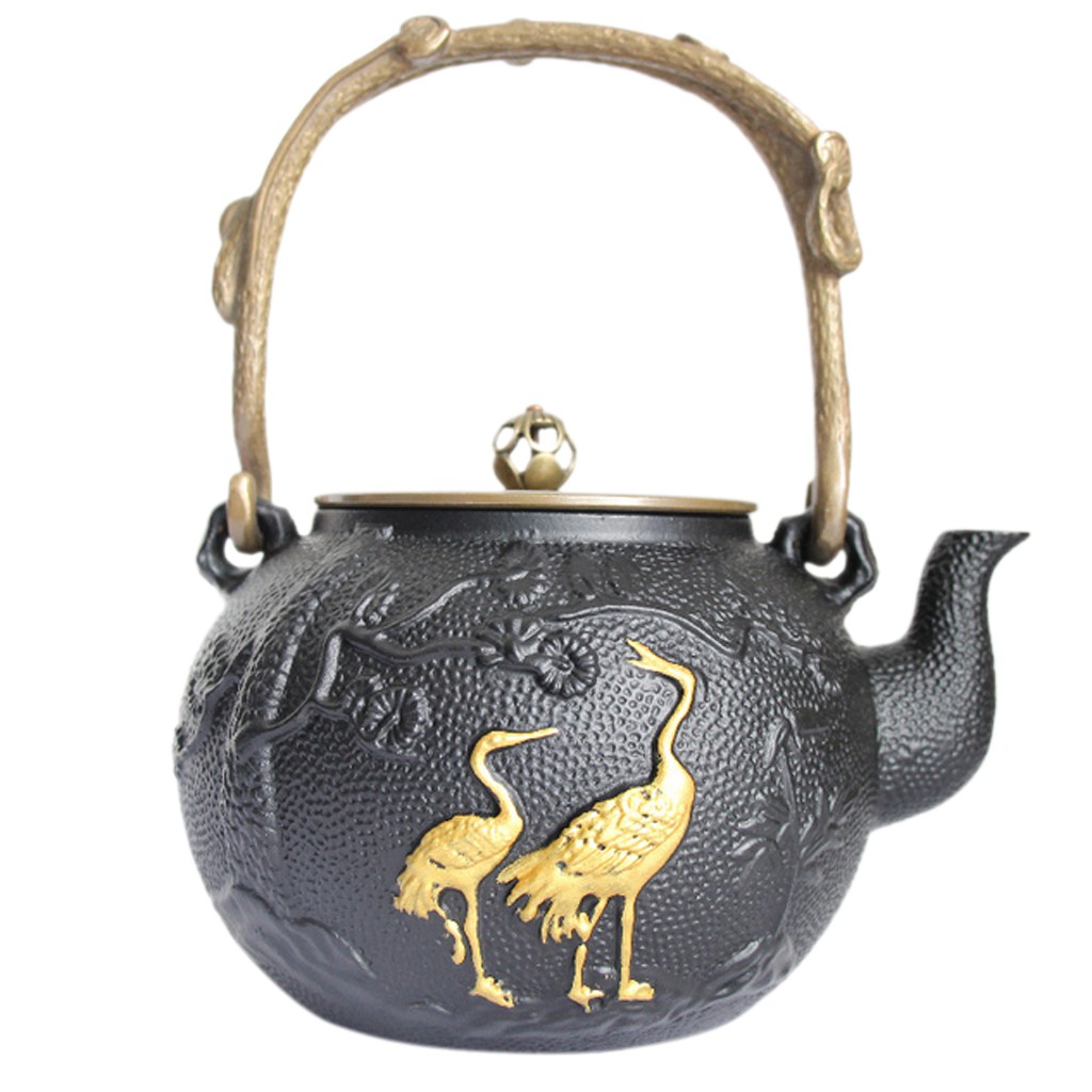 Japanese Style Cast Iron Kettle Tetsubin Teapot 1300ml Large Capacity