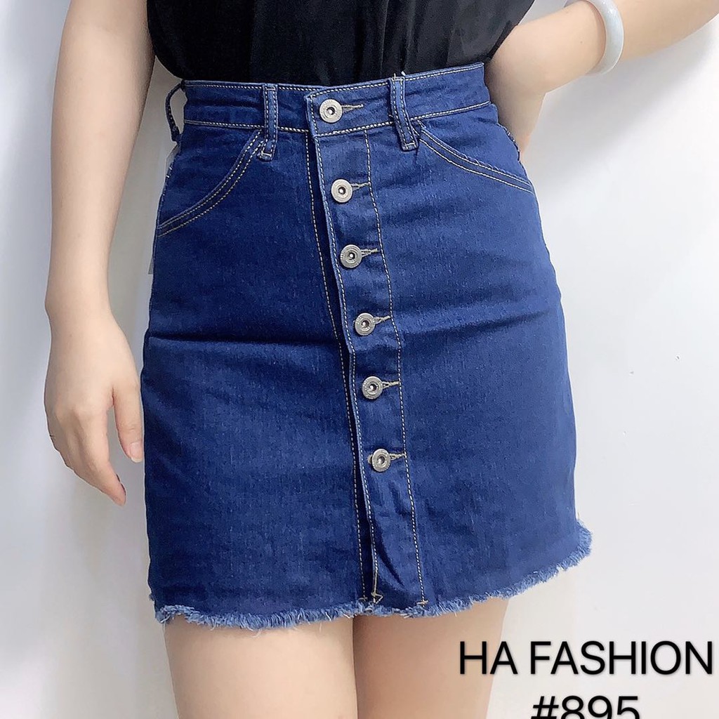 shopee denim skirt