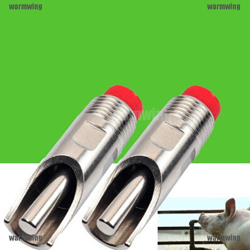 Pig Swine Livestock Stainless Steel Waterer Drinkers Nipples Water