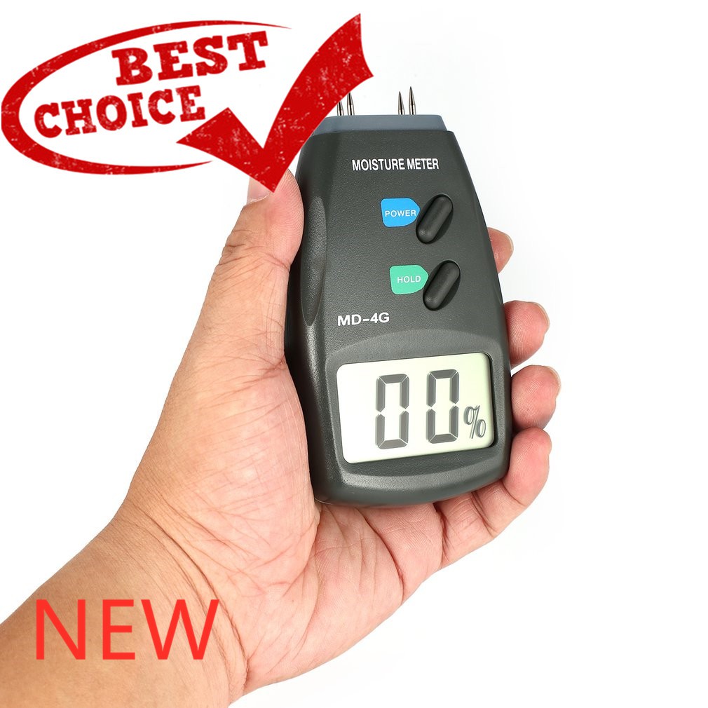 MD4G 4 Pin Digital Wood Moisture Humidity Meter Damp Detector Tester 5