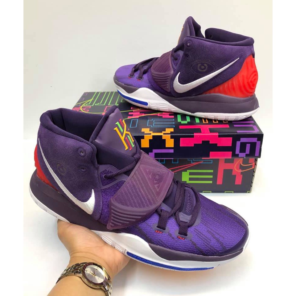 purple kyrie shoes