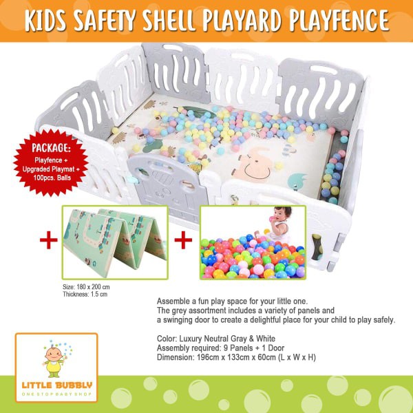 baby care funzone baby playpen in grey