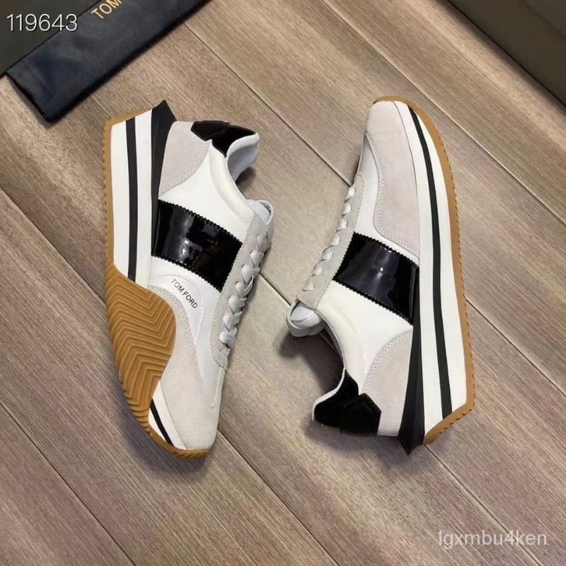 sepatu pria sneaker tom Ford mirror vip shoes cowok men run away kulit ...