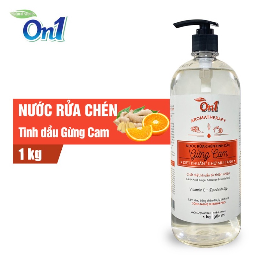 On1 Dishwashing Liquid Lemongrass Ginger Essential Oil 1Kg - Clean ...