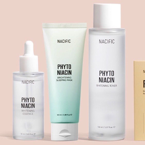 Nacific Phytoniacin Essence, Toner, Brightening Sleeping Mask, Fresh
