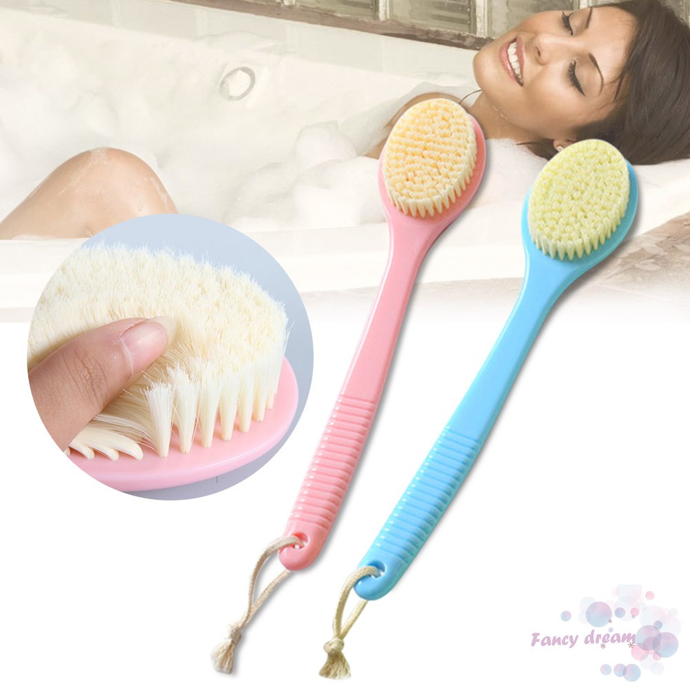 Bath Shower Brush Back Scrubber with Long Handle Spa Exfoliator Body