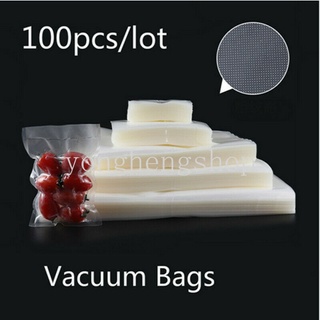 100pcs/set Strong Vacuum Sealer Food Storage Bag Textured Pouches Food Vacuum Bags Fresh Keeping Packaging Bags Kitchen Accessories #2
