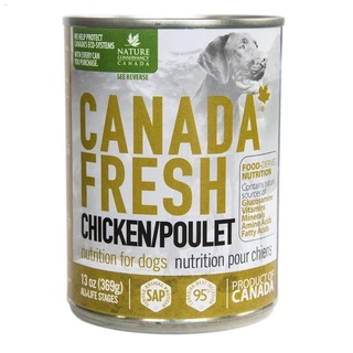 Buy 5 Cans Canada Fresh Dog Food 369g + Free 1 Can Chicken 170g for All Life Stages2022