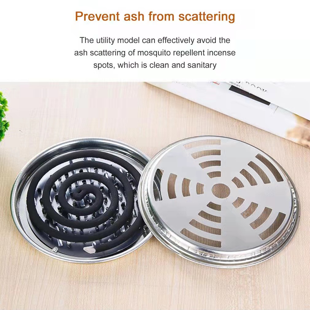 ED shop Mosquito Coils Plate Sandalwood Coil Holder Stainless Steel ...