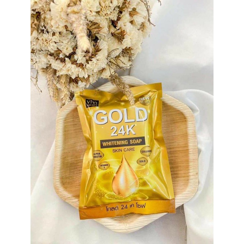 gold 24k whitening soap review