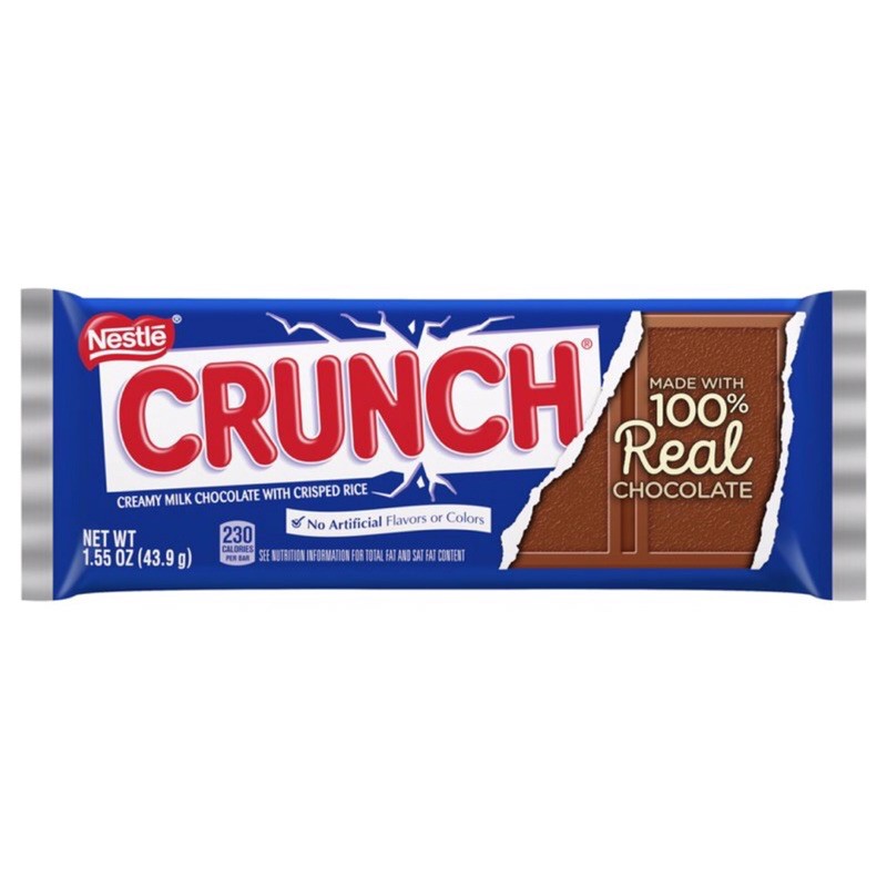 Nestle Crunch Giant Milk Chocolate Bar 124g ubicaciondepersonas.cdmx