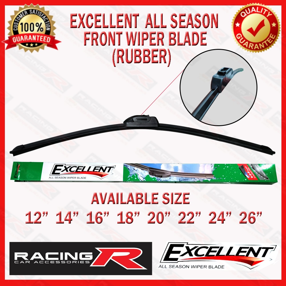 Universal BEAM / Banana Type Front Wiper Blade High Class Rubber Per