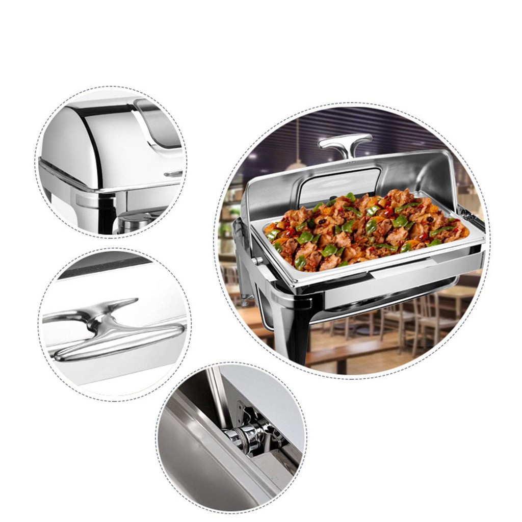 Home Zania Chafing Dish Buffet Set Chaffing Dishes Stainless Steel