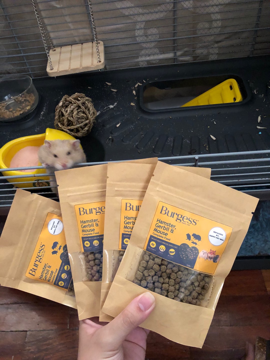 burgess hamster and gerbil food