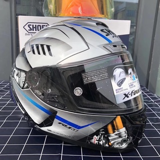 SHOEI X14 Full Face Motorcycle Helmet X14 YAMA HA R1M Silver Helmet