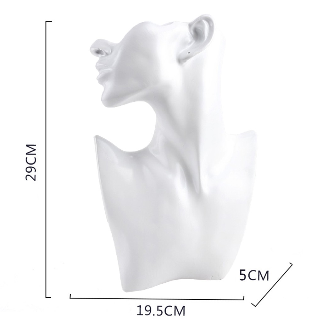 Resin Material Female Fashion Jewelry Headless Mannequin Bust Display 