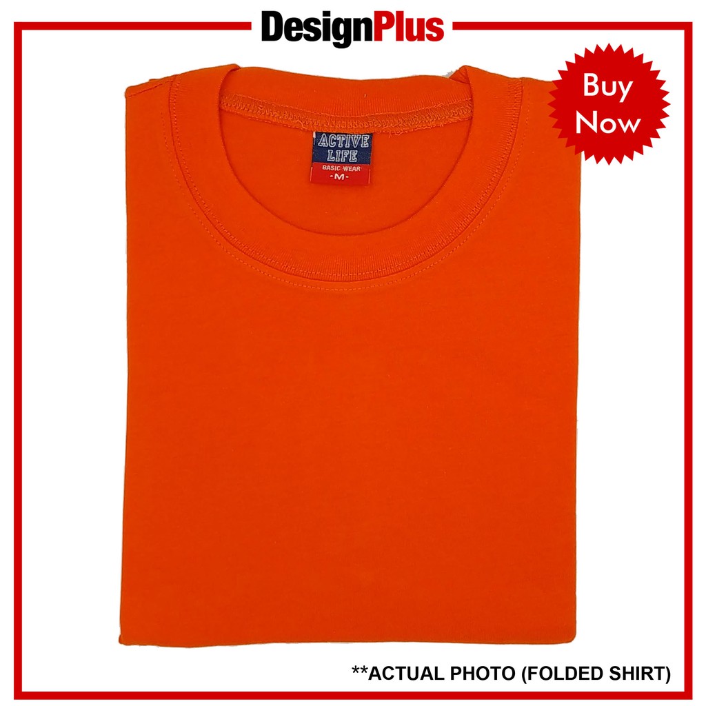 orange t shirt plain