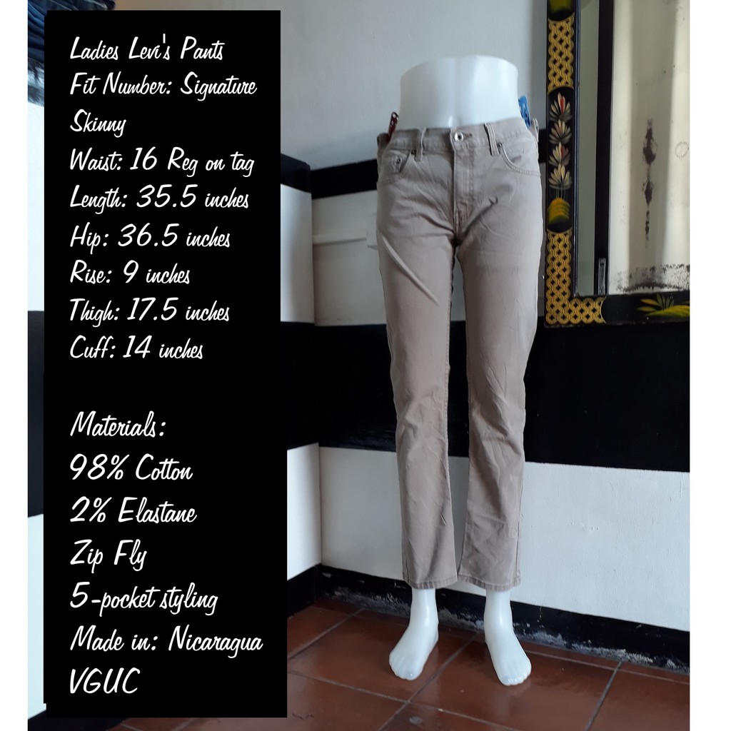 ladies levi jeans size 16