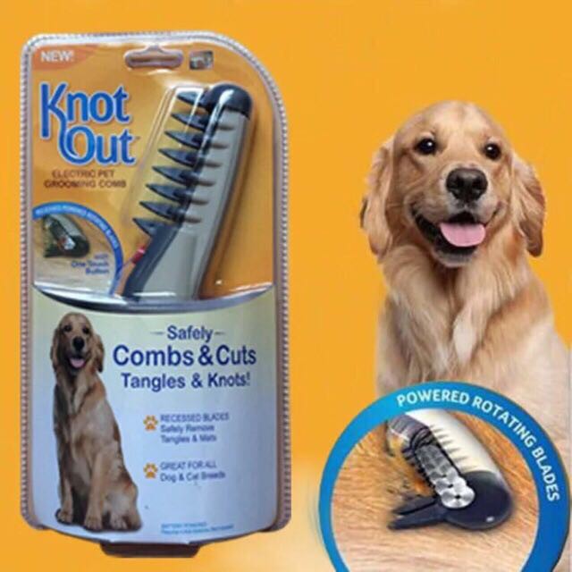 get knot out dog brush