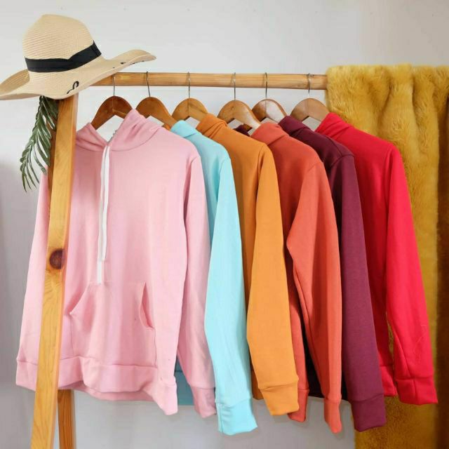 pastel colored hoodies