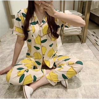 Korean cotton terno pajama shortsleeves adult sleepwear | Shopee ...