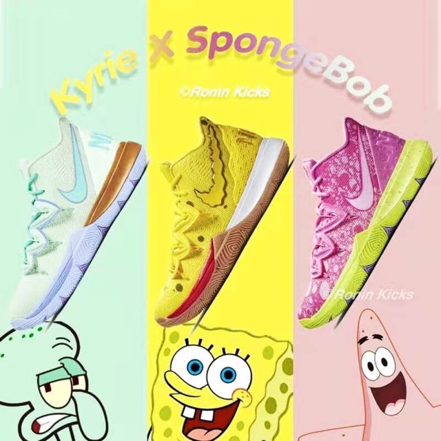 spongebob and squidward shoes