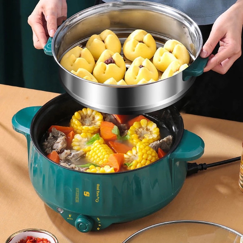 3.2L Rice Cooker With Steamer NonStick MultiFunction Electric Pot