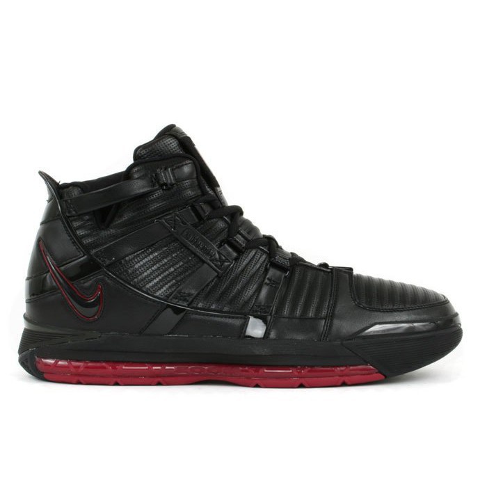 nike zoom lebron 3 black red