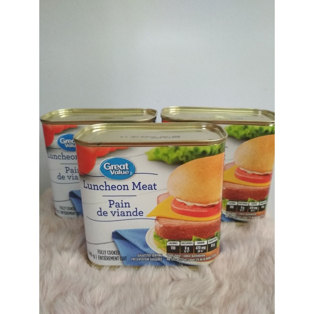 GREAT VALUE Luncheon Meat (340g) Shopee Philippines