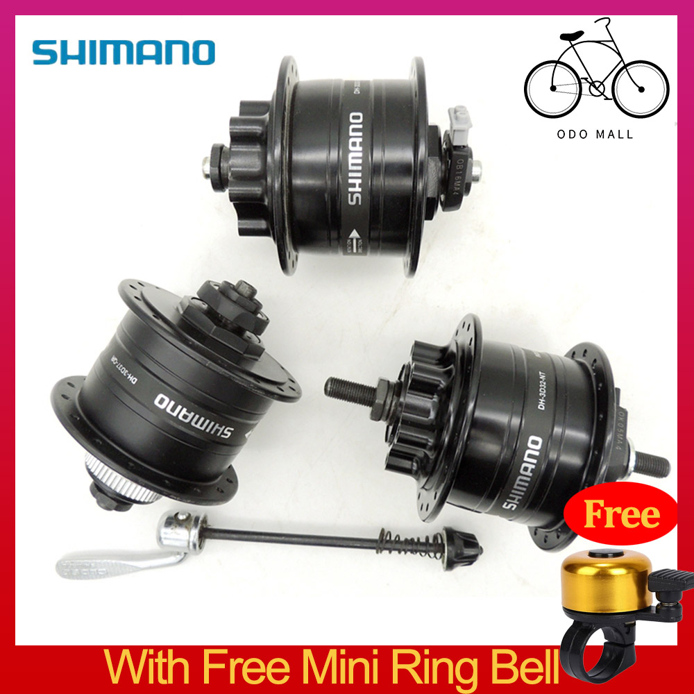 Shimano Bicycle Power Generation Hub Dynamo DH3D32 6V 3W 32 Holes Front Bearing Hub with Quick