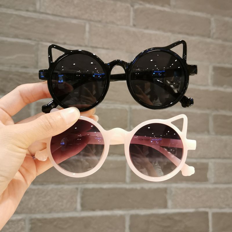 COD Ready Stock Children's Sunglasses Cartoon Cute Hollow Cat Ear