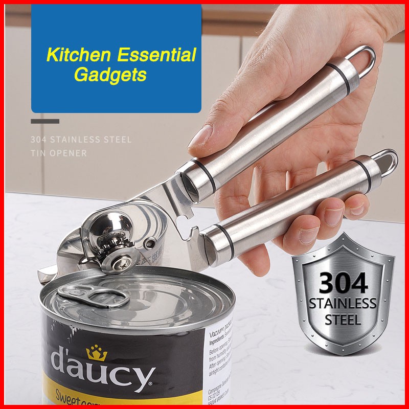 Can Opener Tin Heavy Duty Stainless Steel Manual Bottle NEW 