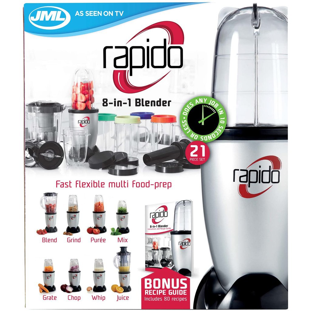 JML Rapido 8in1 Blender, Juicer & Food Processor limited set Shopee