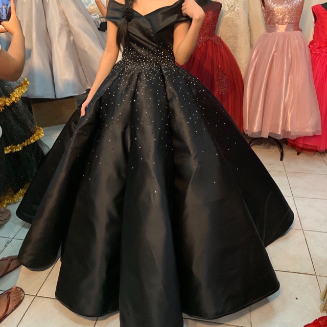 gown for debut black