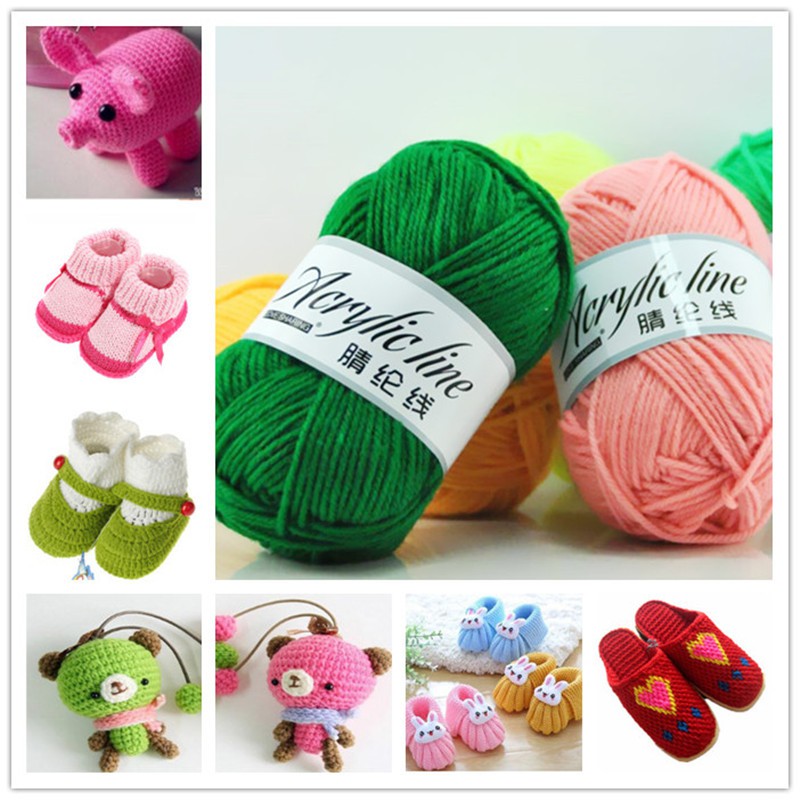 50g Soft Cotton Wool Warm Knitting Yarns Crochet Yarn Shopee Philippines