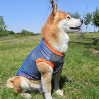 Summer New Dog Anti-Lint Cool Mesh Vest Shiba Inu Akita Pastoral Golden Retriever Samo Husky Clothes YSKl #3