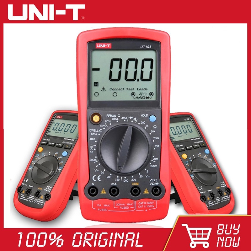 UNIT UT105 UT107 UT109 Automotive Handheld Multimeter AC/DC Voltmeter