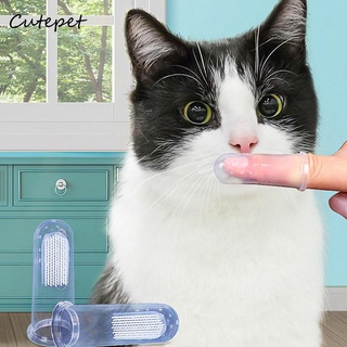 Silicone Pet Tooth Brush Soft Finger Toothbrush Bad Breath Care Pet Dog Cat Cleaning Supplies Dog Accessories
