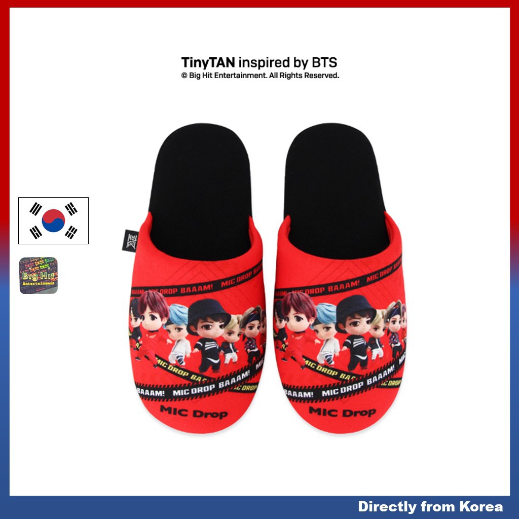 Bts Bt21 Tinytan Slippers Official Merchandise From Korea Kpop Idol