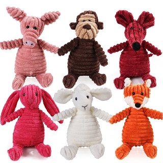 Animals Dog Chew Squeak Toys Giraffe Fleece Rope Interative Toy Plush Puppy Deer for Pet Dogs Cat Chew Squeaking Toy