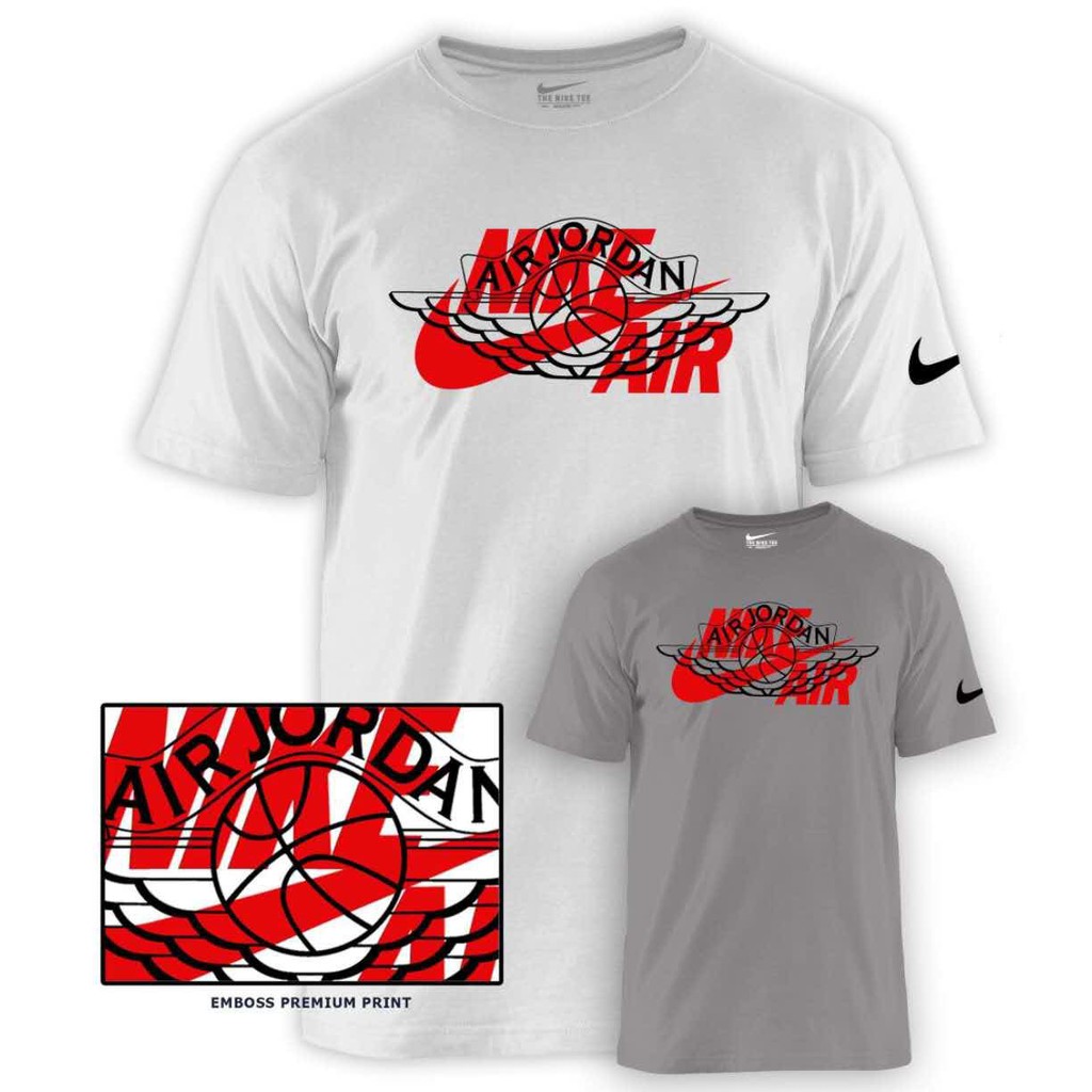 red and white nike t shirt