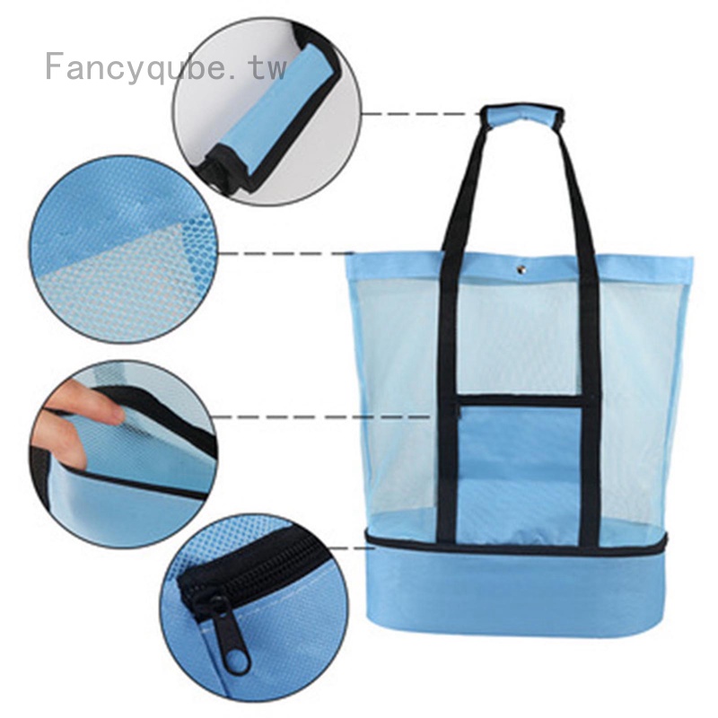 Portable One-Shoulder Insulation Bag Double-Layer Picnic Men Women ...